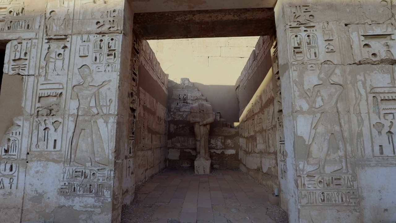古老的地中海哈布神庙视频素材