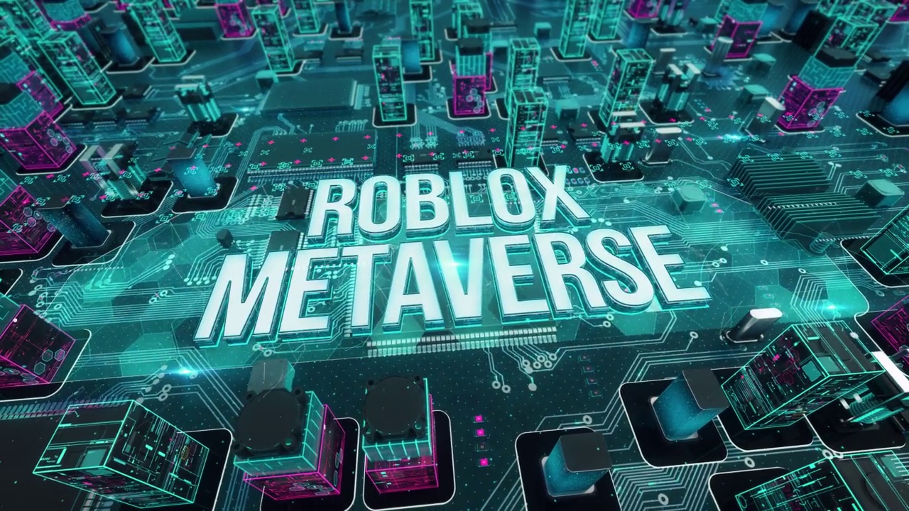Roblox Metaverse与数字技术高科技概念视频素材
