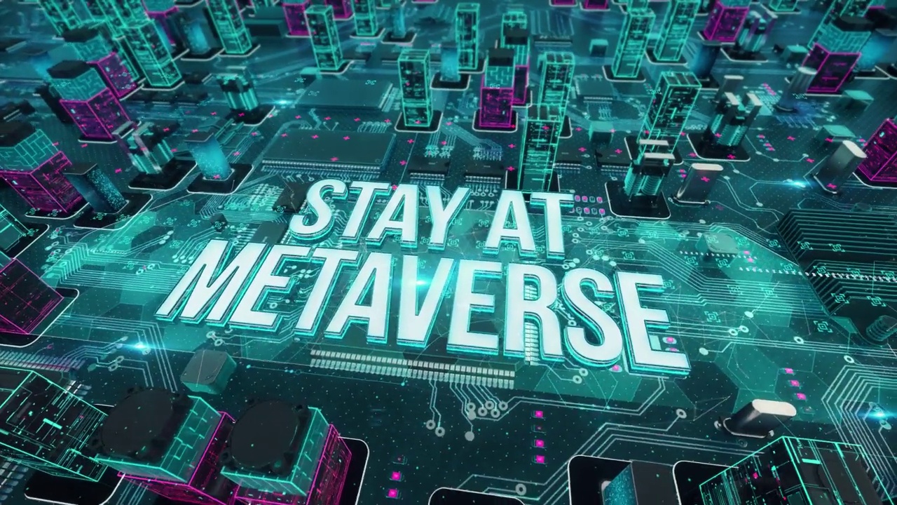 在Metaverse与数字技术高科技概念视频素材