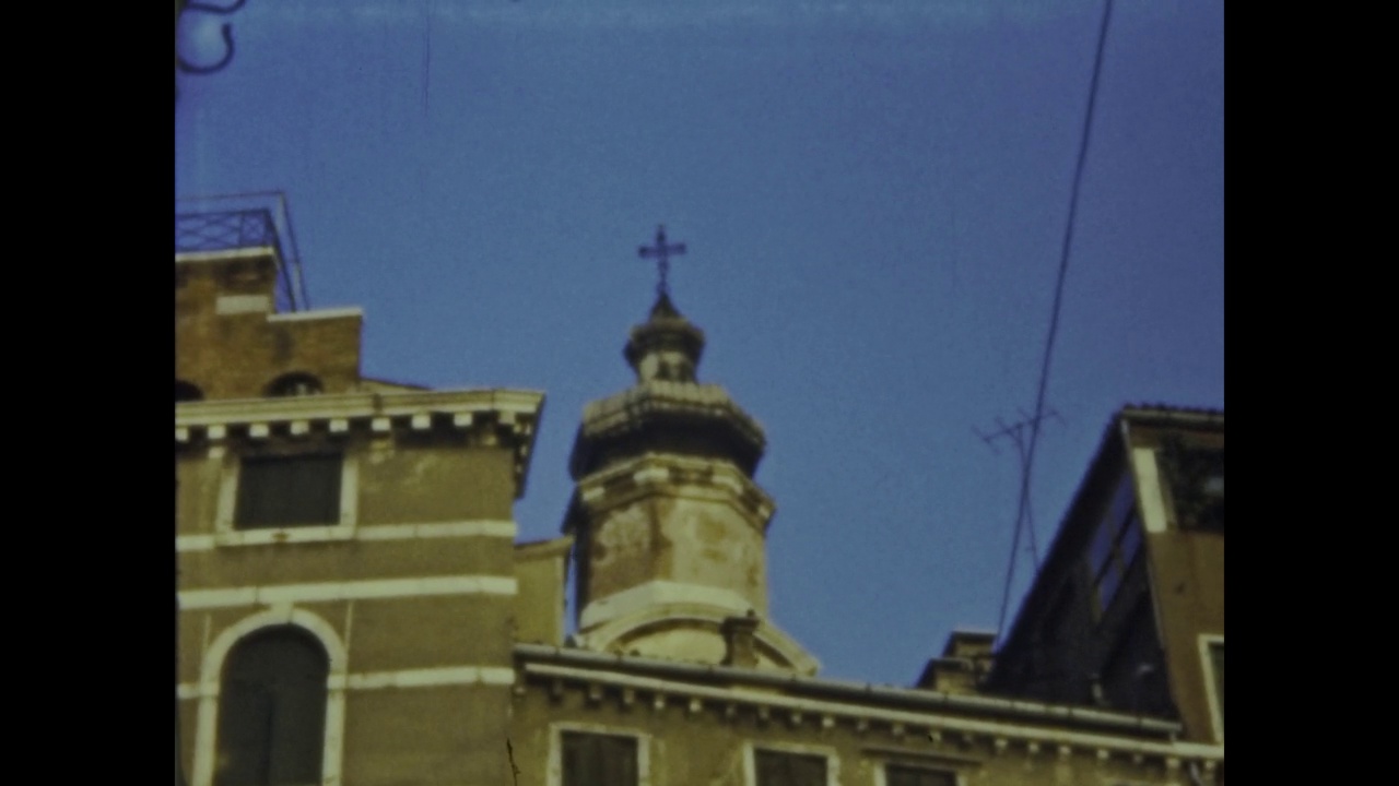 1964年，意大利威尼斯景观视频素材