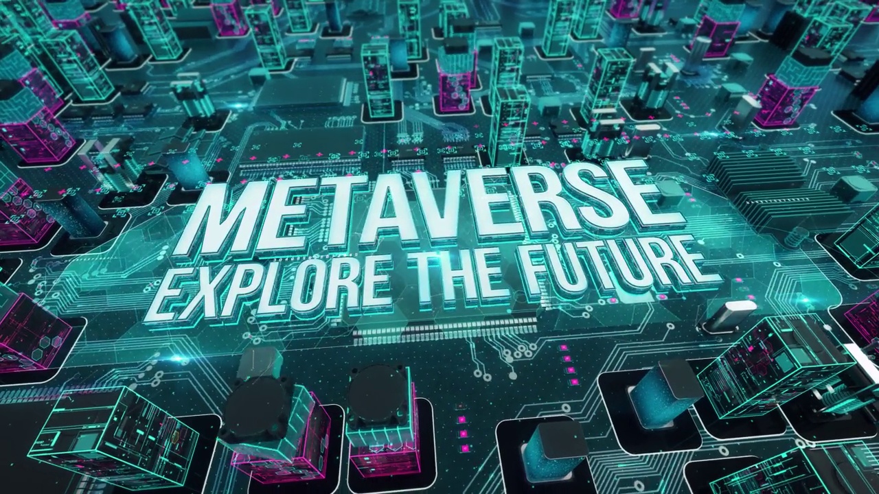 Metaverse探索未来与数字技术高科技的概念视频素材