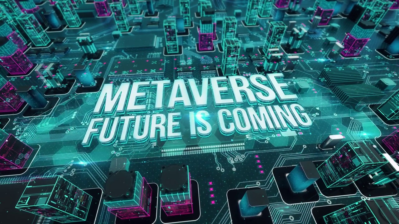 Metaverse未来即将到来的数字技术高科技概念视频素材