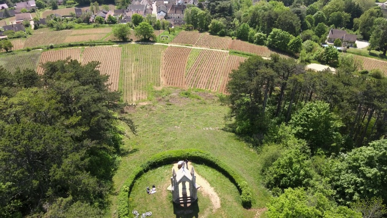 法国勃艮第pernand - vergeless的村庄和葡萄园视频下载