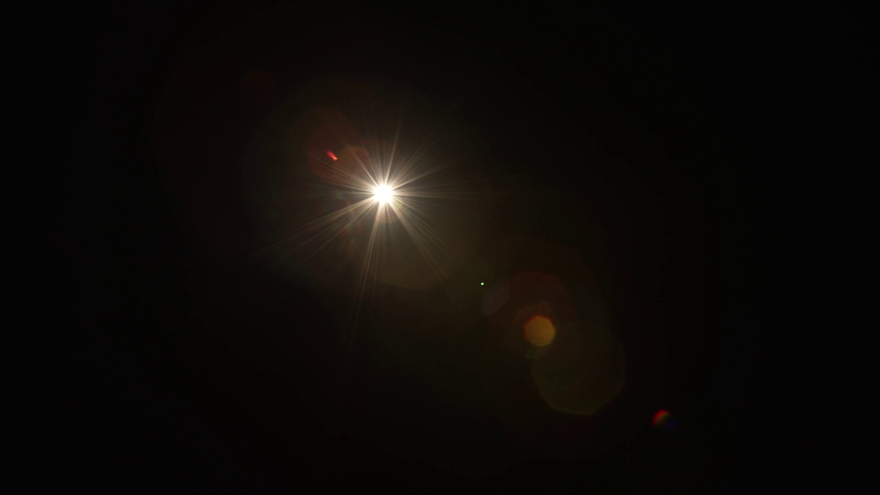 自然透镜耀斑来自太阳视频素材