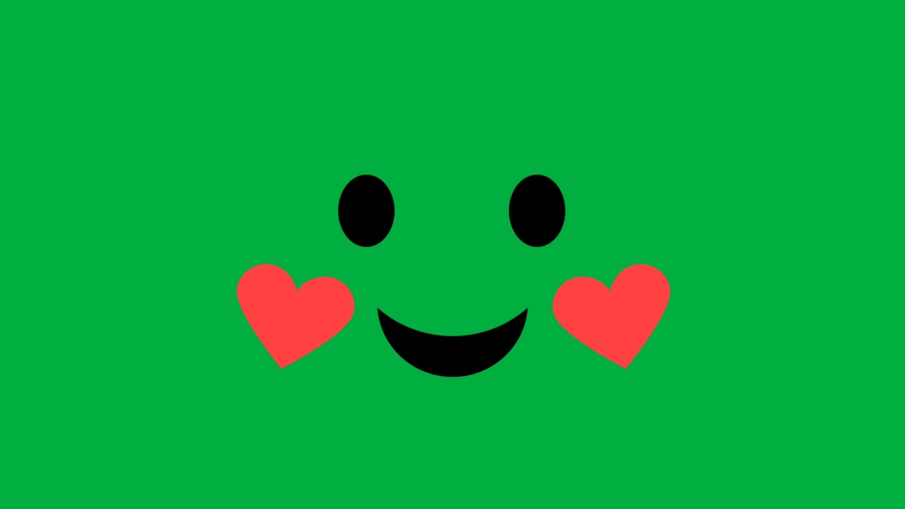 绿屏爱情表达动画。
无缝的情人节。视频下载