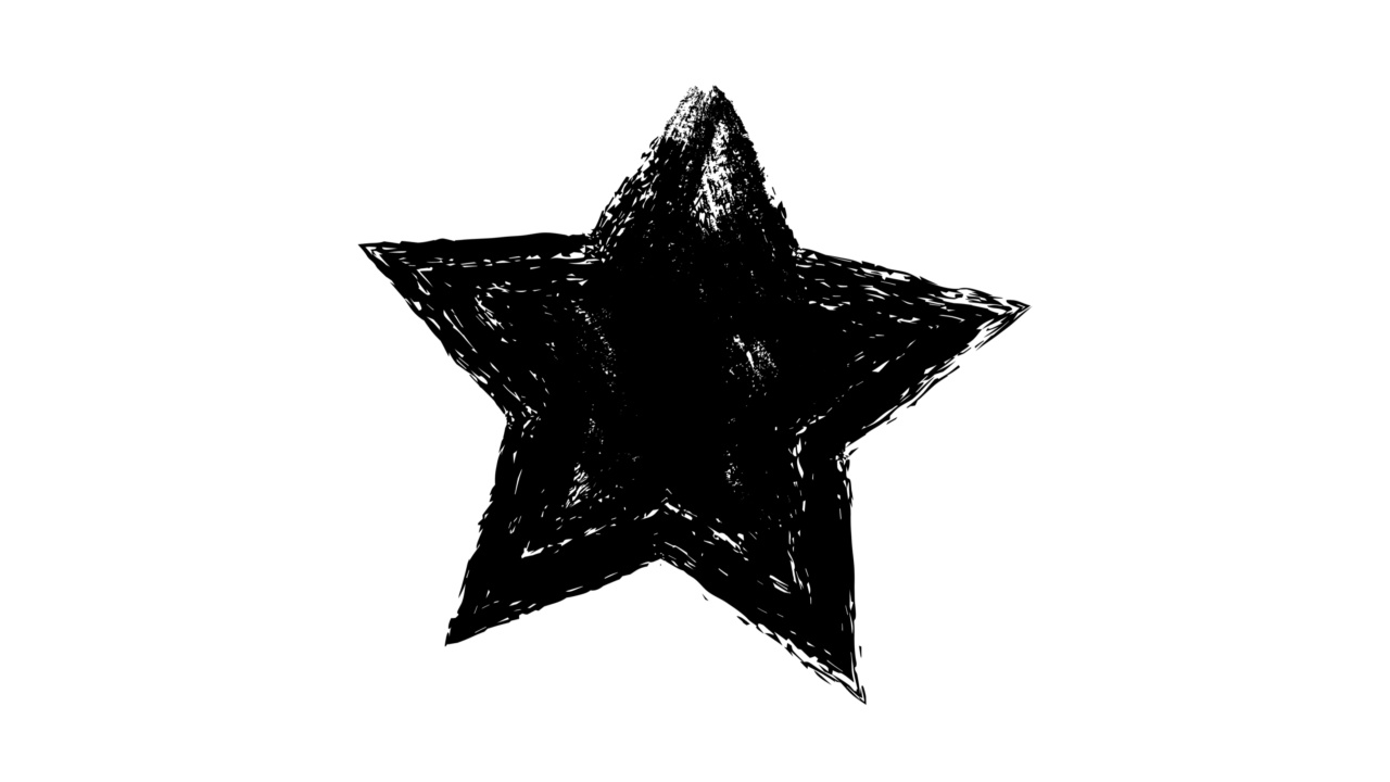 Grunge Star Shape廓形与摆动效果视频下载