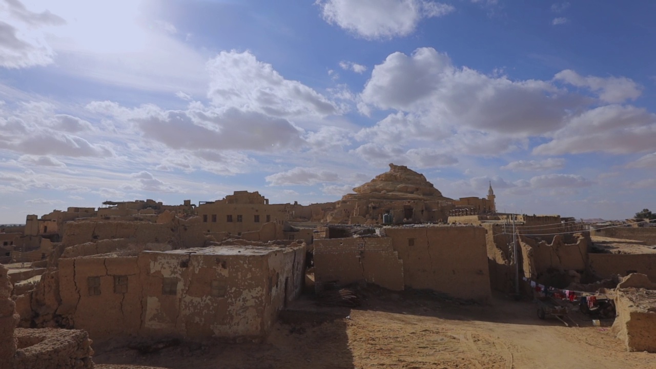 埃及沙利古城全景图视频素材