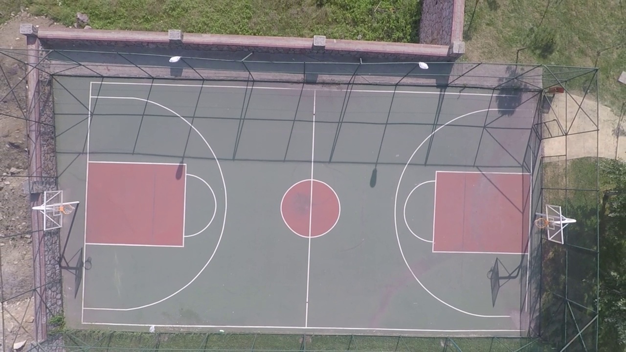 空中篮球场视频素材