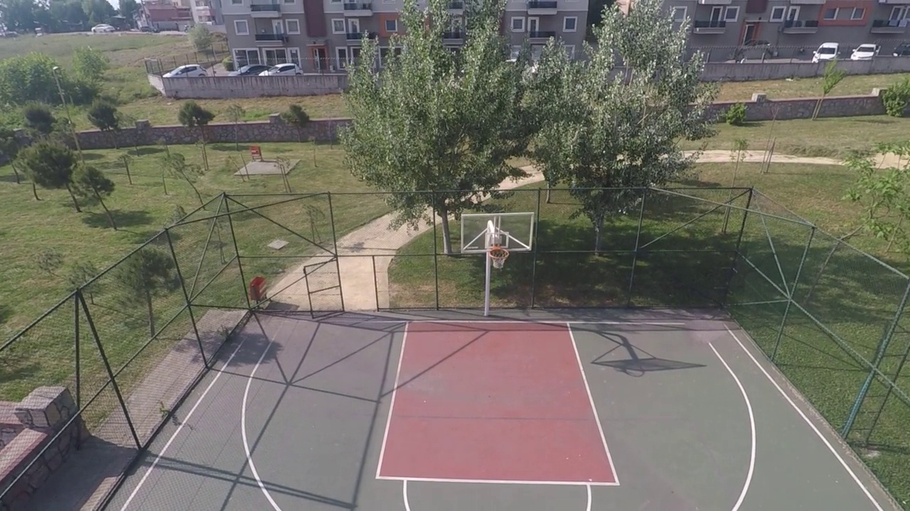 空中的篮球的地方视频素材