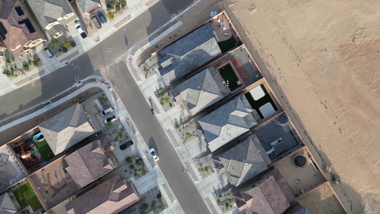 鸟瞰图房屋建筑工地视频素材