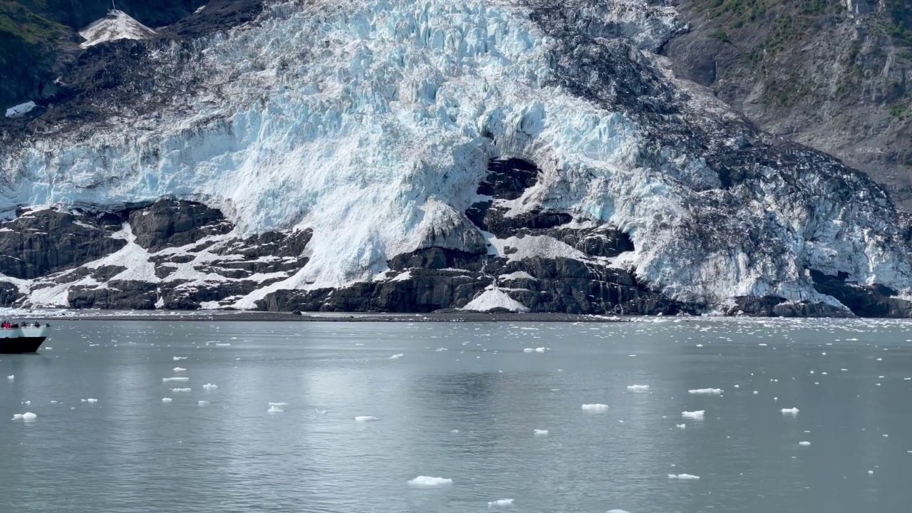 阿拉斯加的冰川视频素材