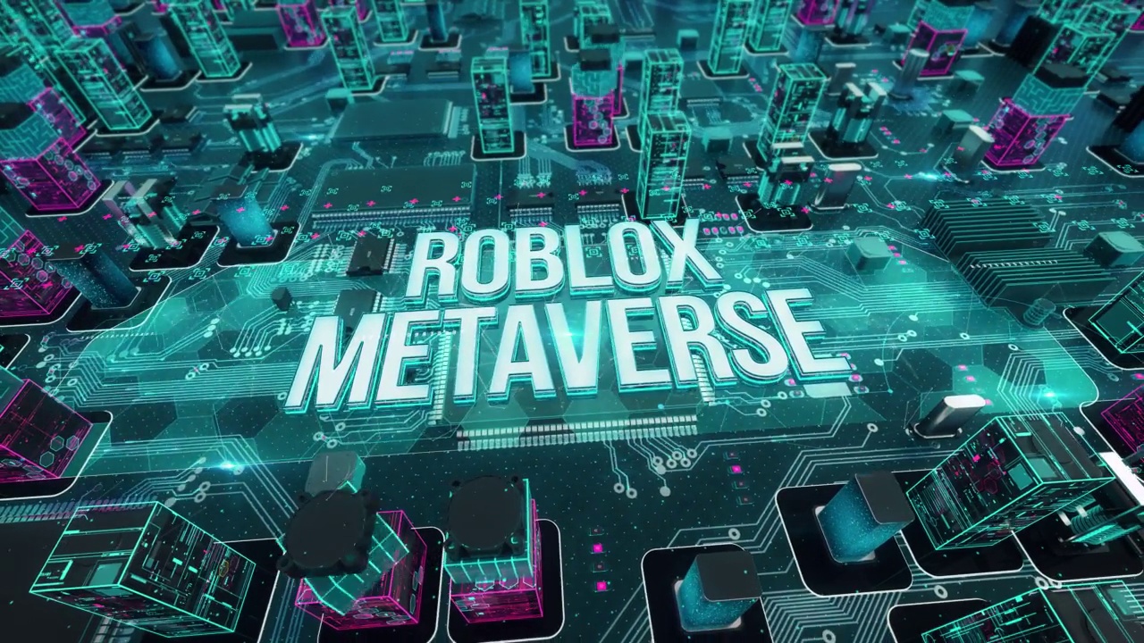 Roblox Metaverse与数字技术高科技概念视频素材