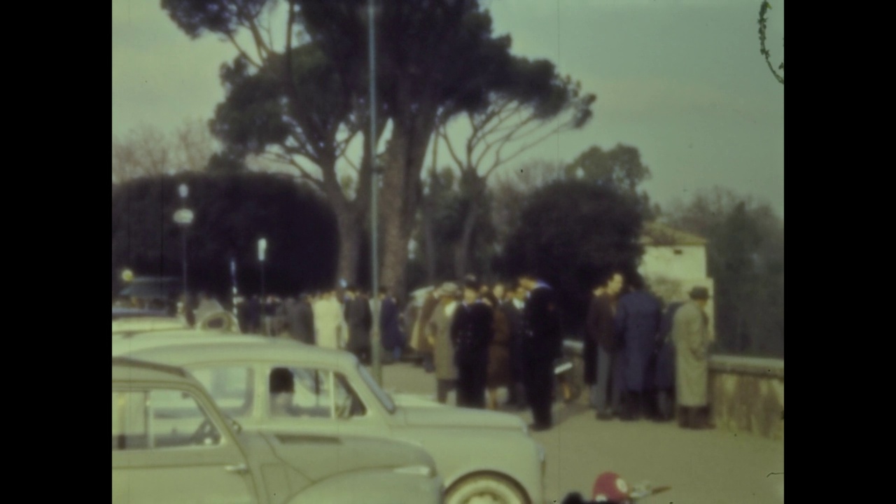 1964年的意大利，60年代的罗马街景视频下载