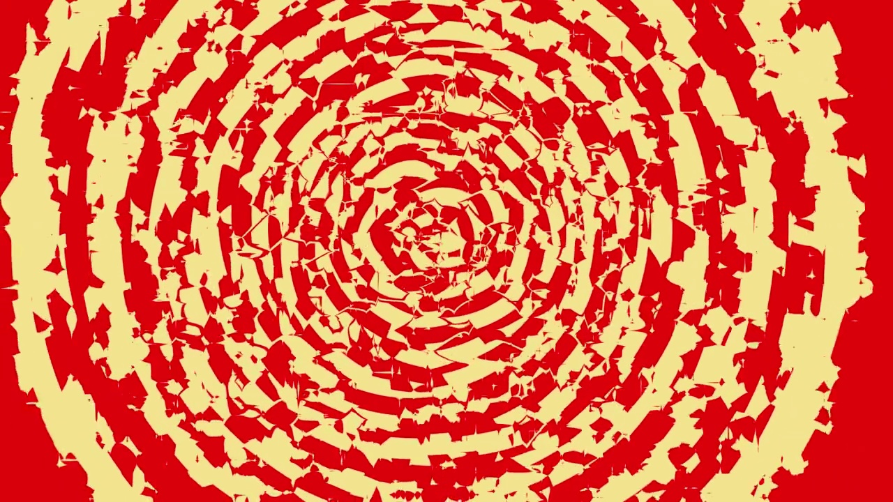 红色破碎抽象圈背景视频素材