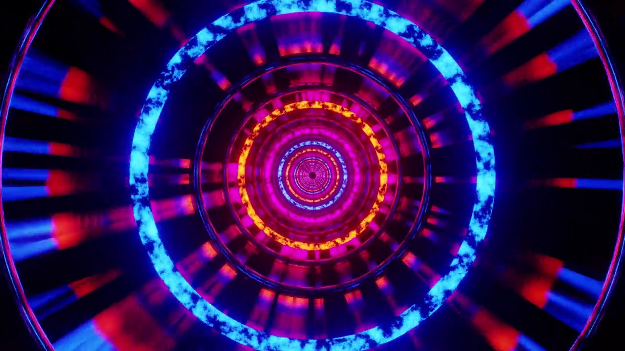 科幻VJ循环动画隧道背景视频素材