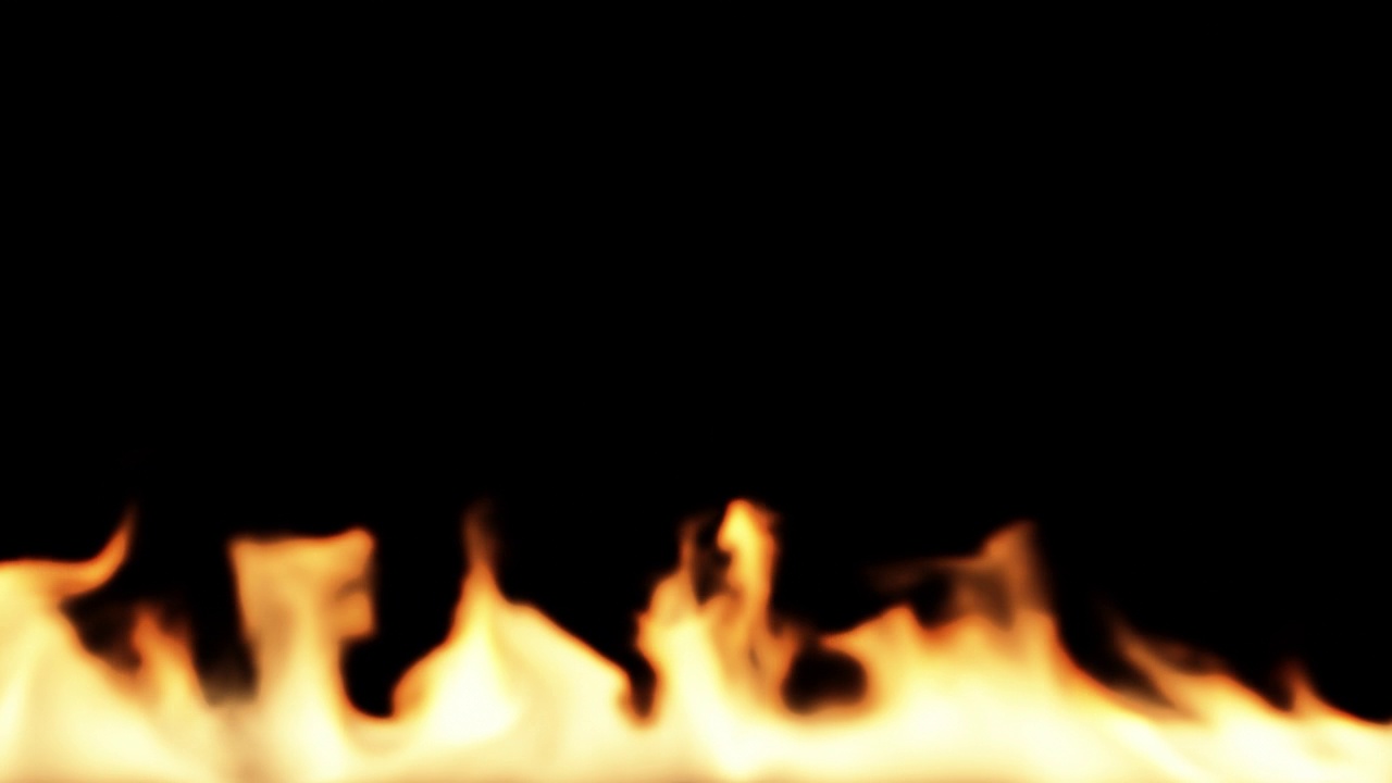 燃烧火焰的背景。火线。带alpha频道的4k视频循环。视频素材