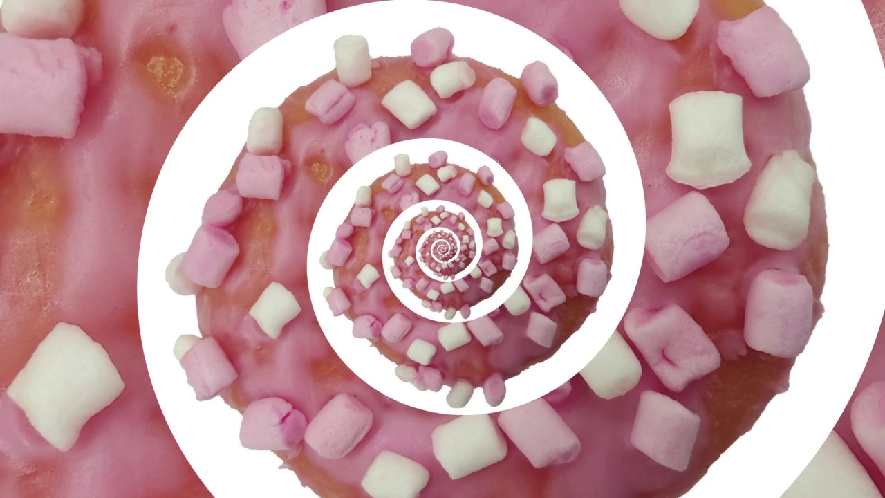 甜甜圈Droste催眠螺旋旋转视频下载
