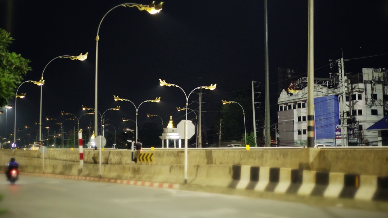 泰国交通的散焦视图视频下载