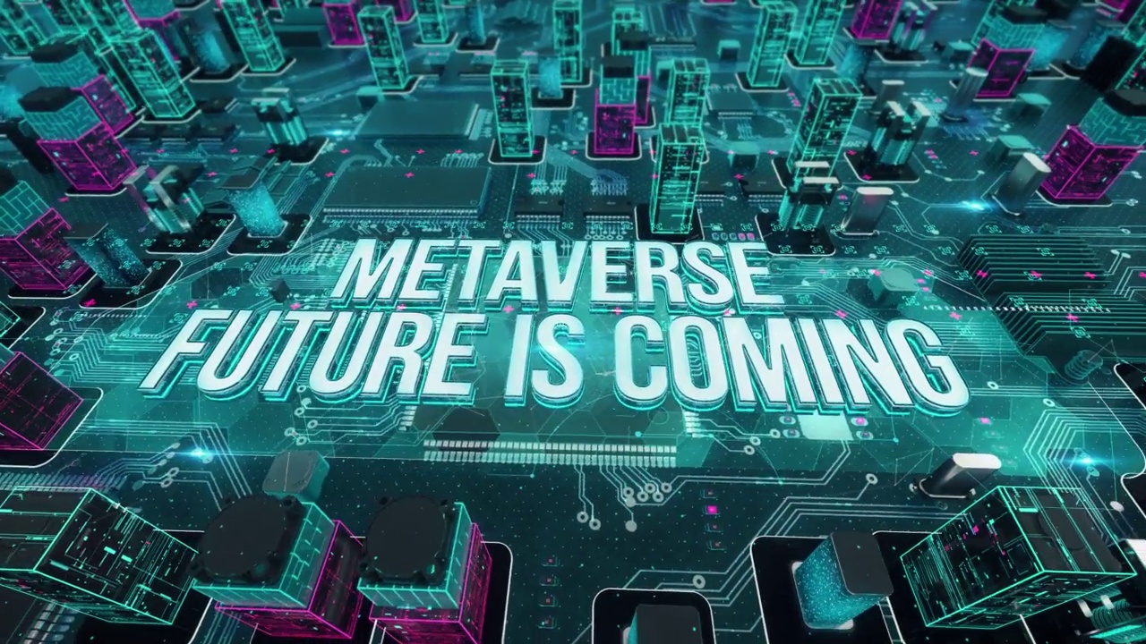 Metaverse未来即将到来的数字技术高科技概念视频素材