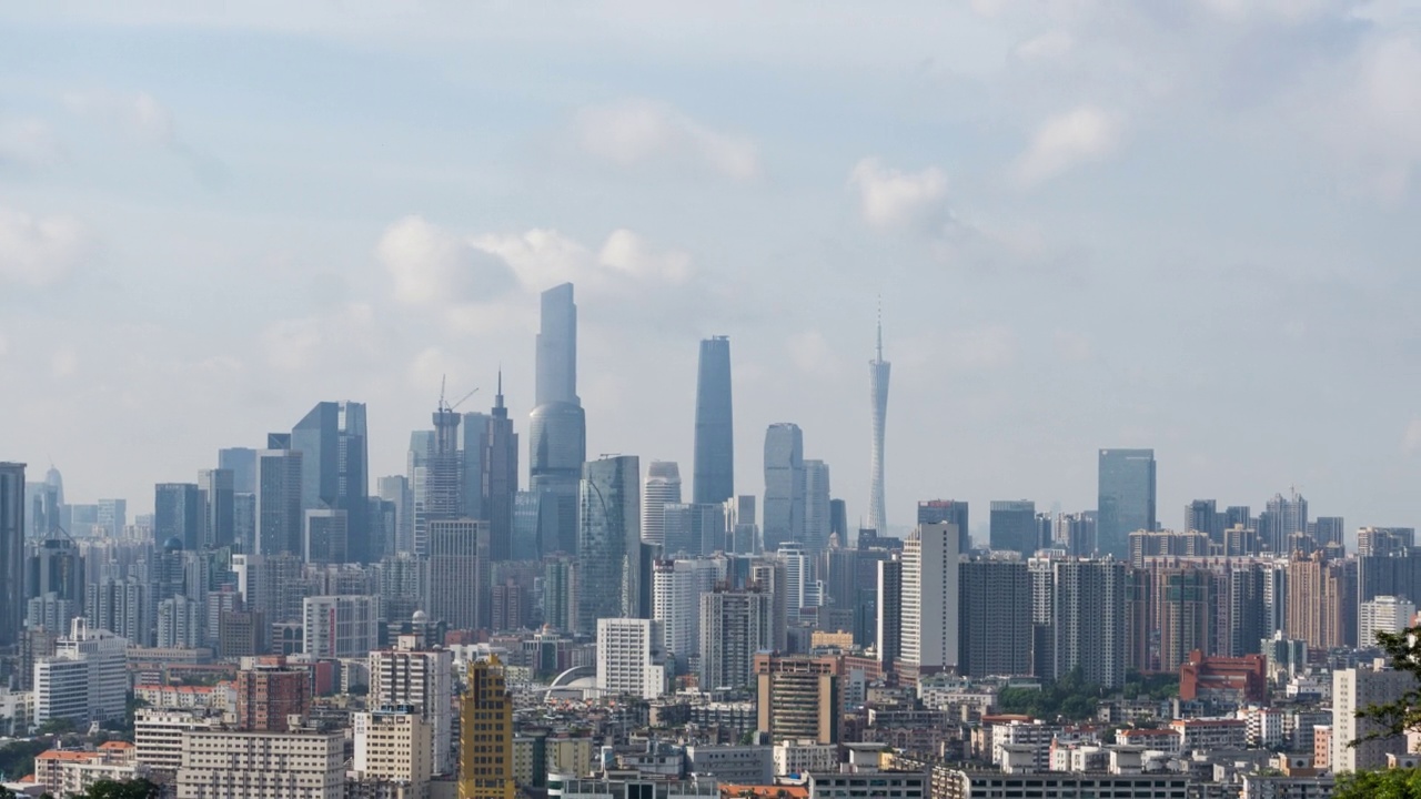 广州城市的天际线视频素材