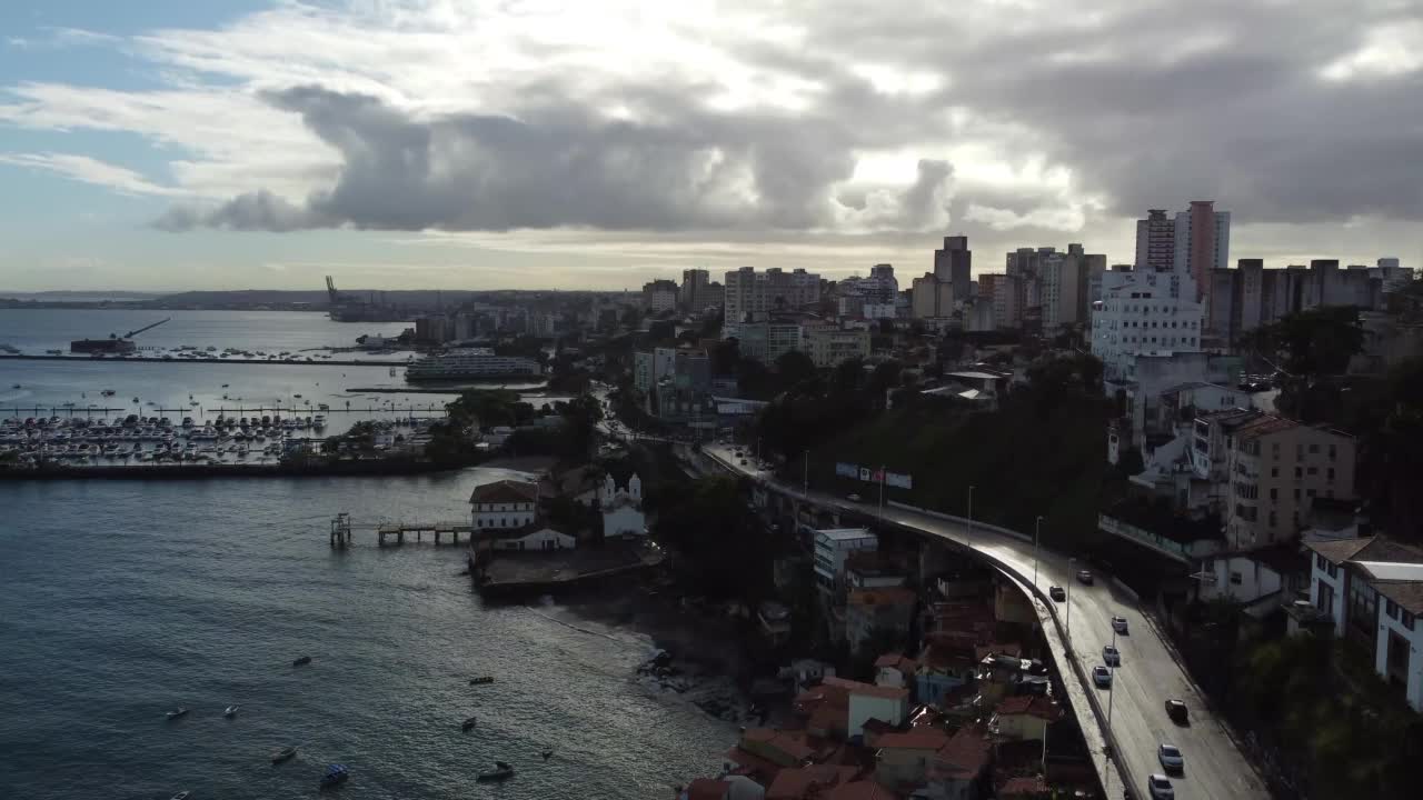 美丽的城市萨尔瓦多是巴西巴伊亚州的沿海首都视频下载