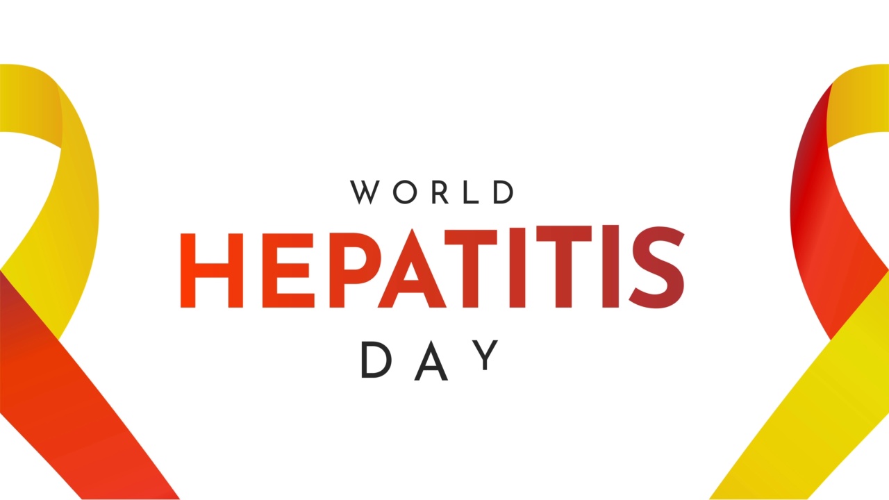 7月28日世界肝炎日背景资料。4 k的动画视频下载