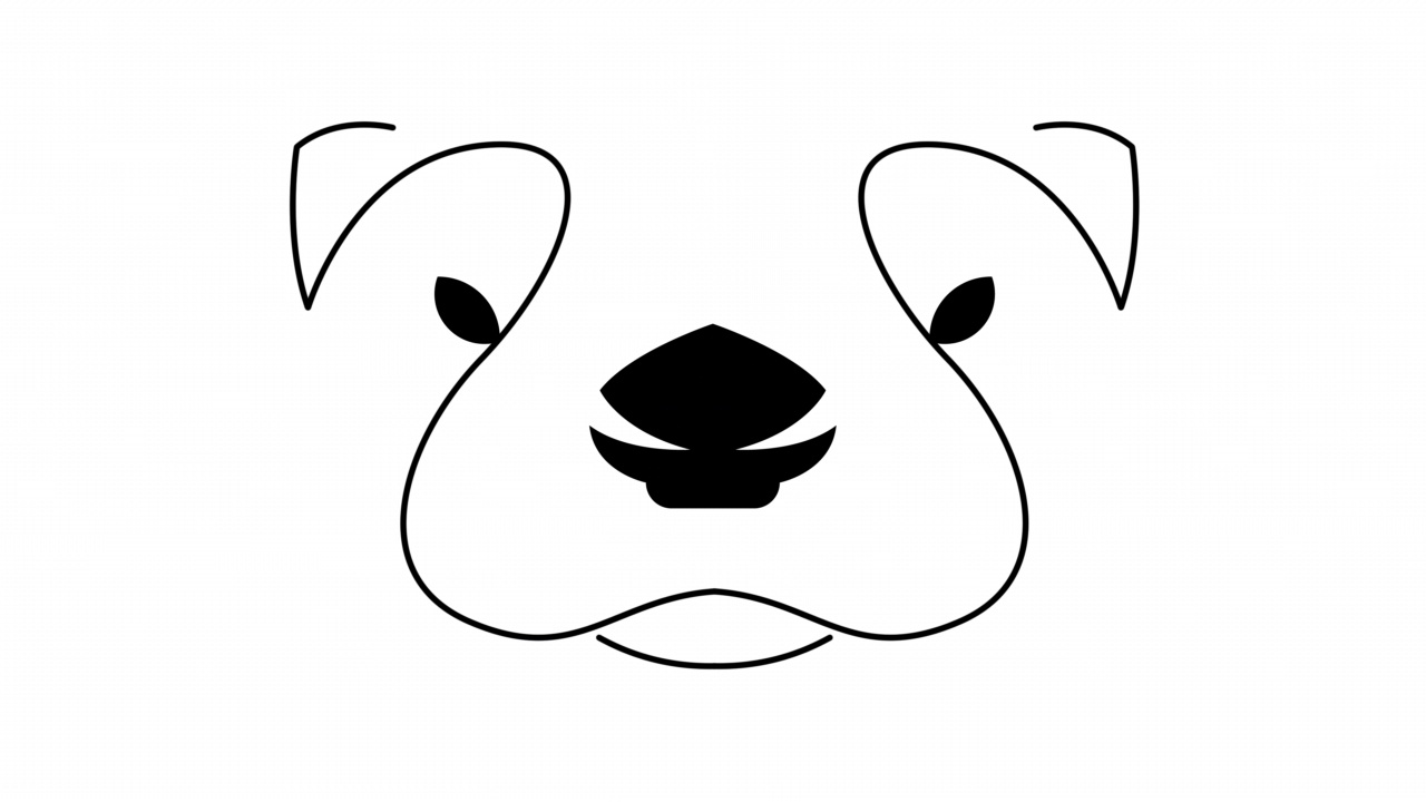 动画单线绘制可爱的水獭为公司标志身份。鼠形河海动物为国家动物园吉祥物概念icon。视频下载