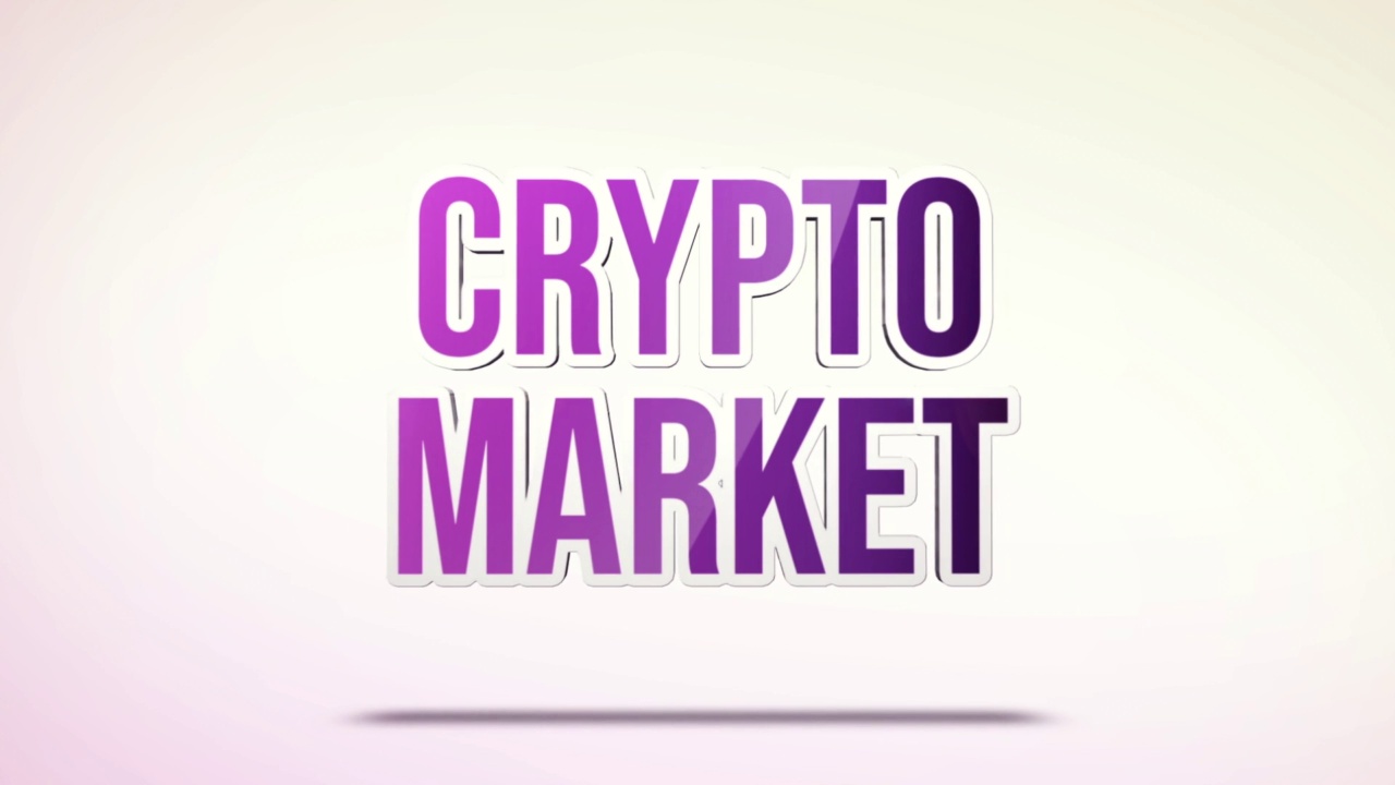 加密货币市场- 3D标志视频下载