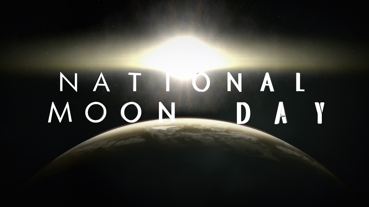 国家月亮与闪光的光和行星在星系视频下载