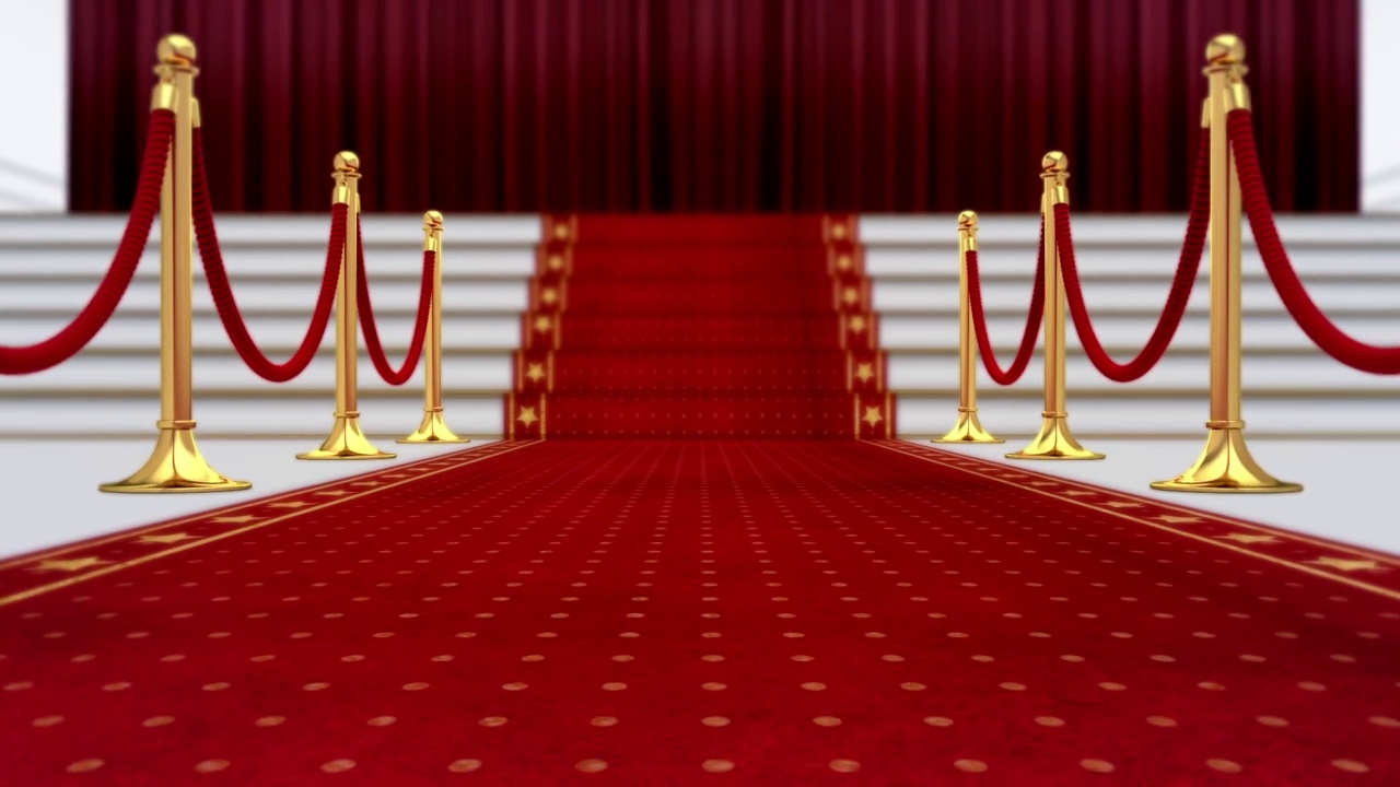 3D动画红毯开幕与数字8豪华视频下载