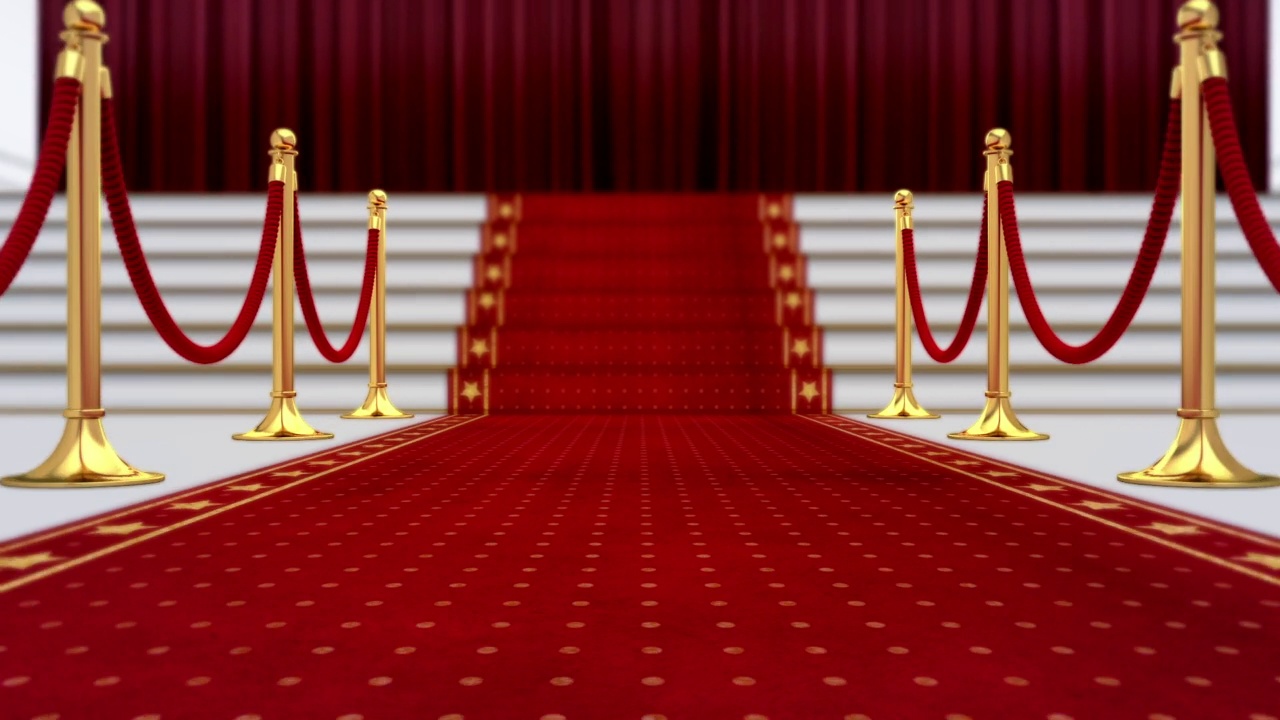 3D动画红毯开幕豪华与数字四视频下载