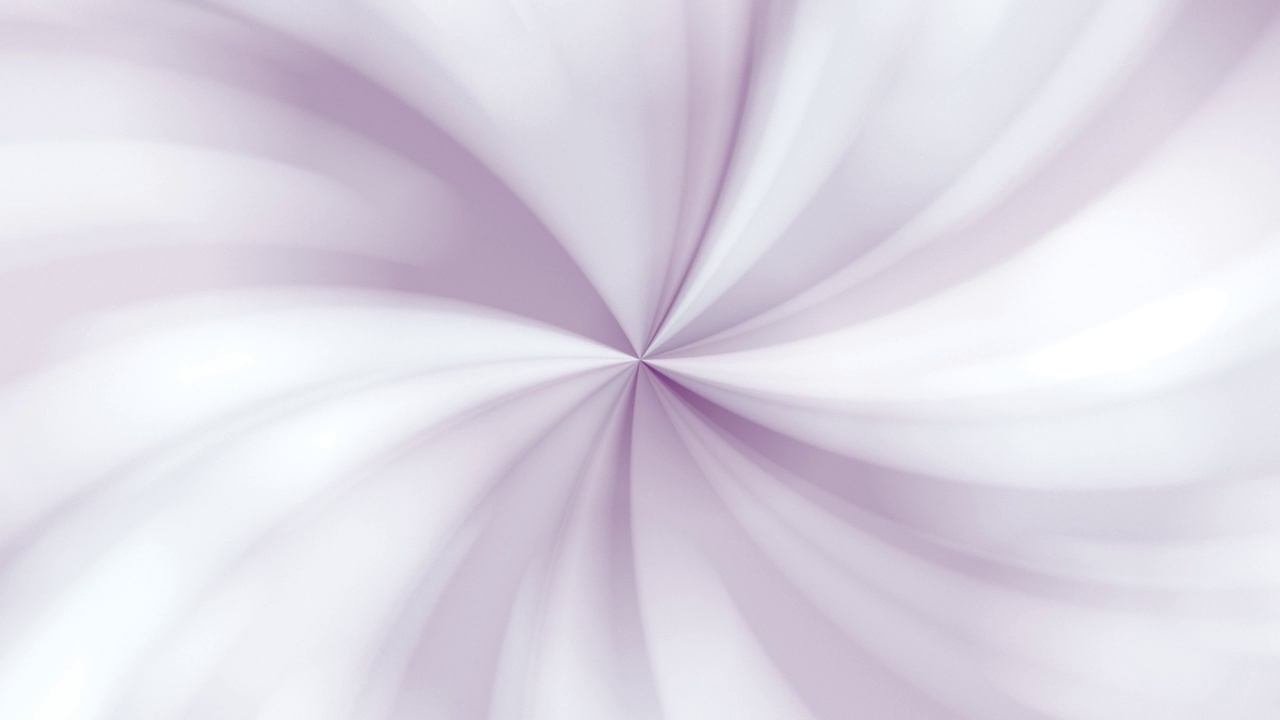 抽象的软白色和粉红色波浪状奶油漩涡背景。缓慢旋转的漩涡设计动画。4 k的视频。视频素材