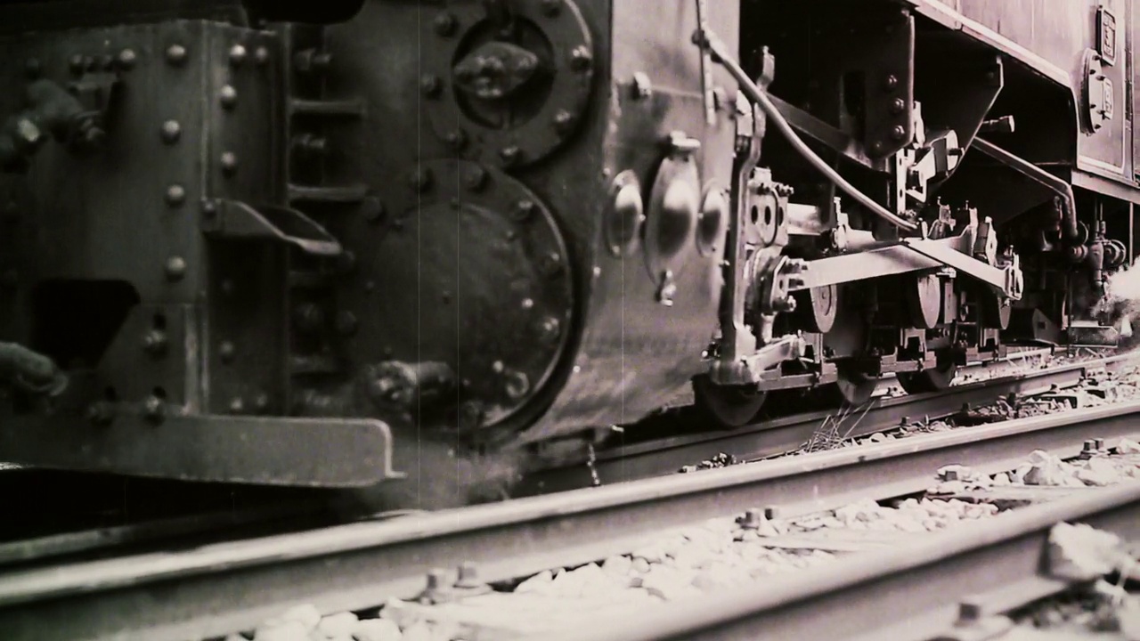 旧蒸汽火车移动- CU视频下载