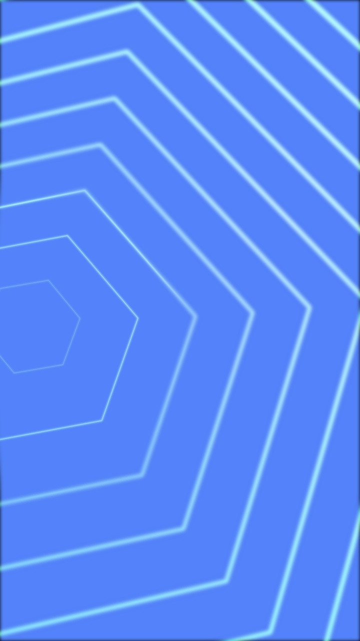 数码霓虹灯多边形几何形状图案背景鲜明的蓝色和白色的颜色。垂直的4K未来主义闪闪发光的动画前进。科技与网络概念视频素材