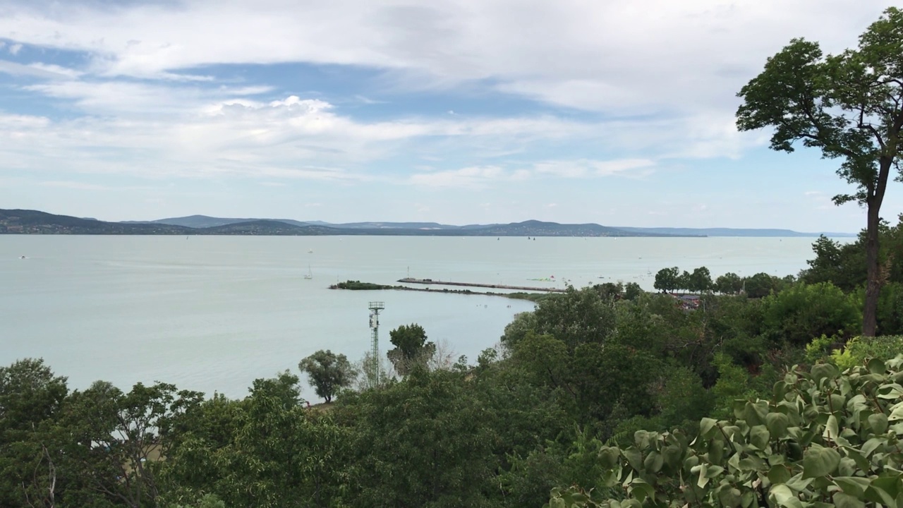 夏季湖巴拉顿景观水上运动高级社会匈牙利Somogy欧洲视频下载