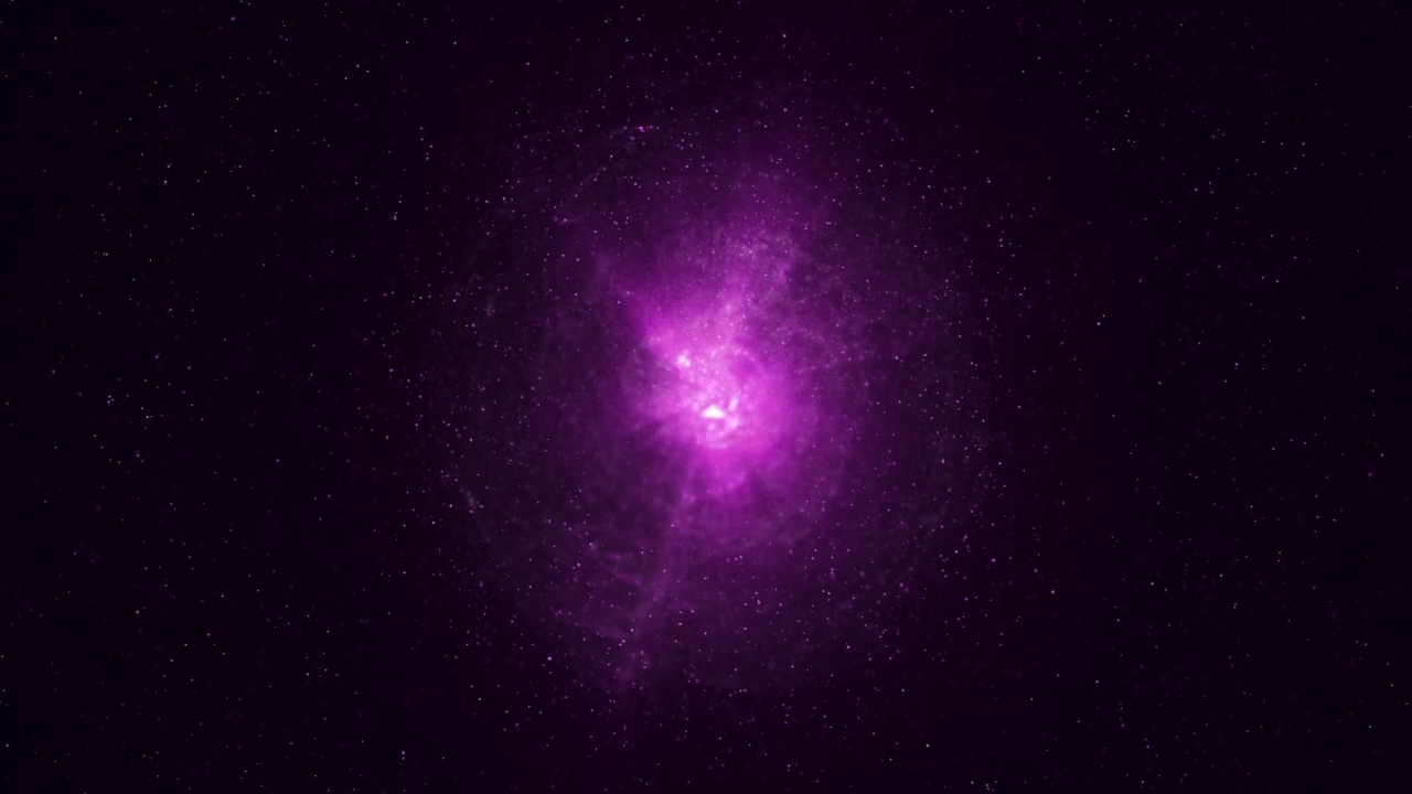 能量或等离子球数字分子核空间紫色背景视频素材