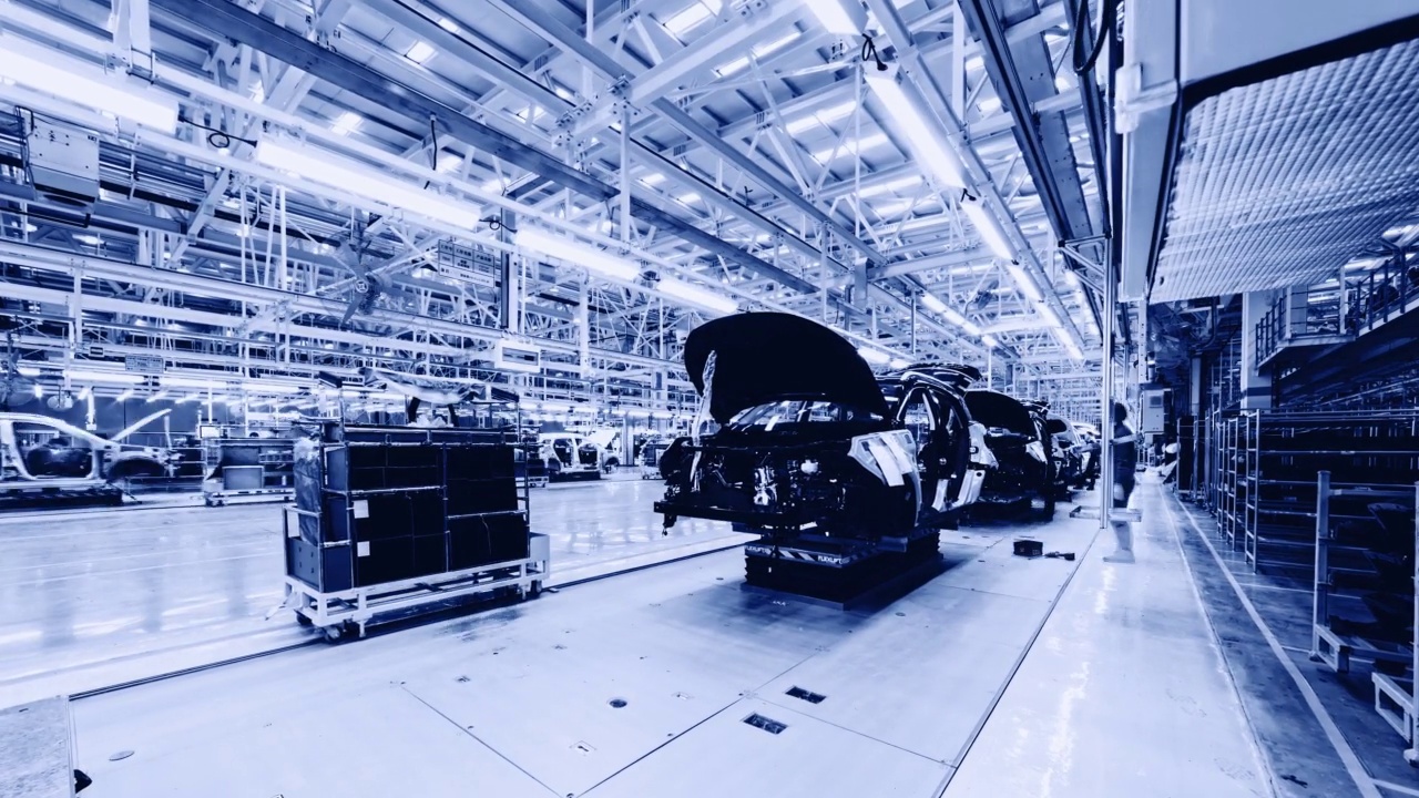 汽车工厂自动化视频素材