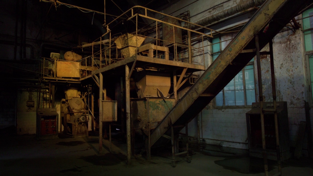 废弃的工厂视频素材