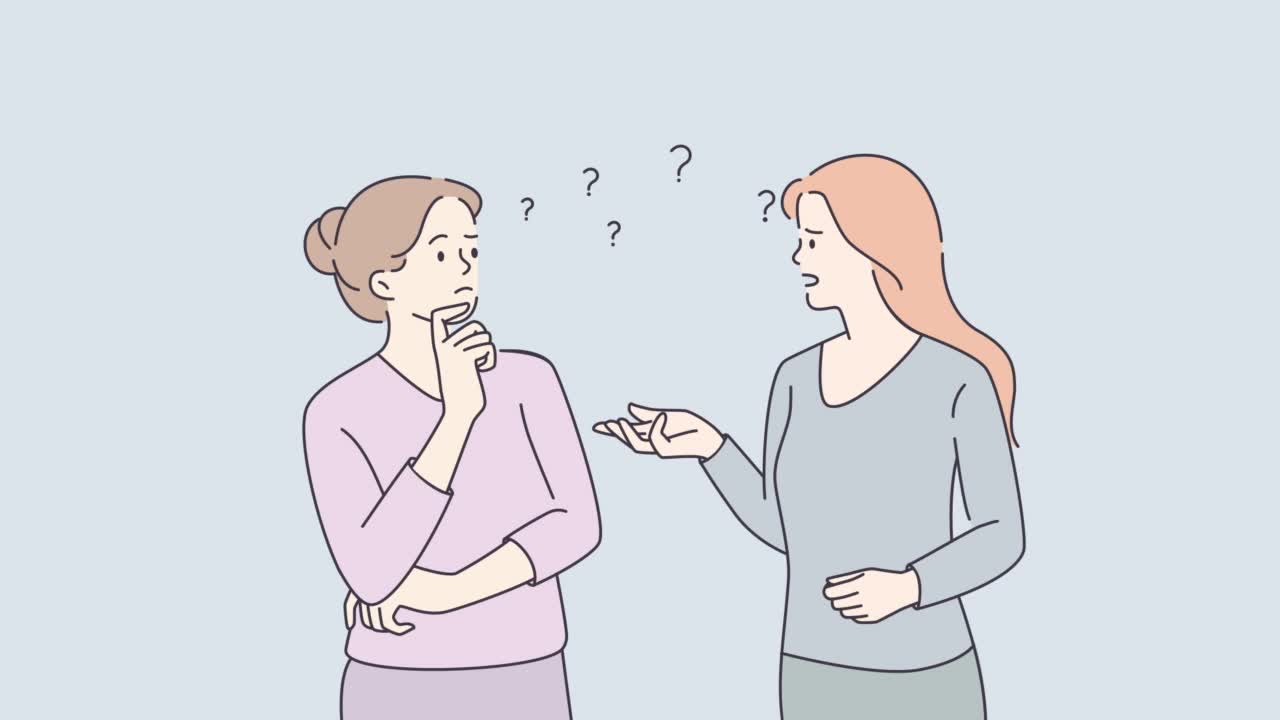 女性说话有沟通问题视频下载
