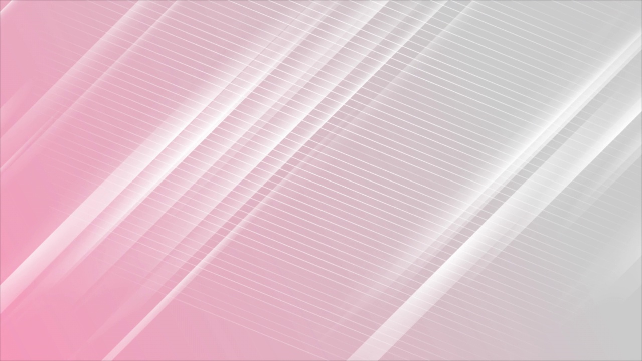 粉红色和灰色光泽条纹抽象几何运动设计视频素材