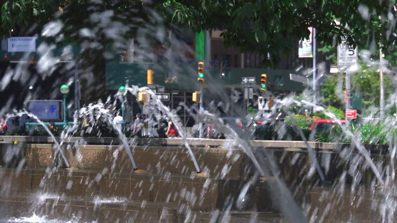 热浪席卷纽约市视频素材