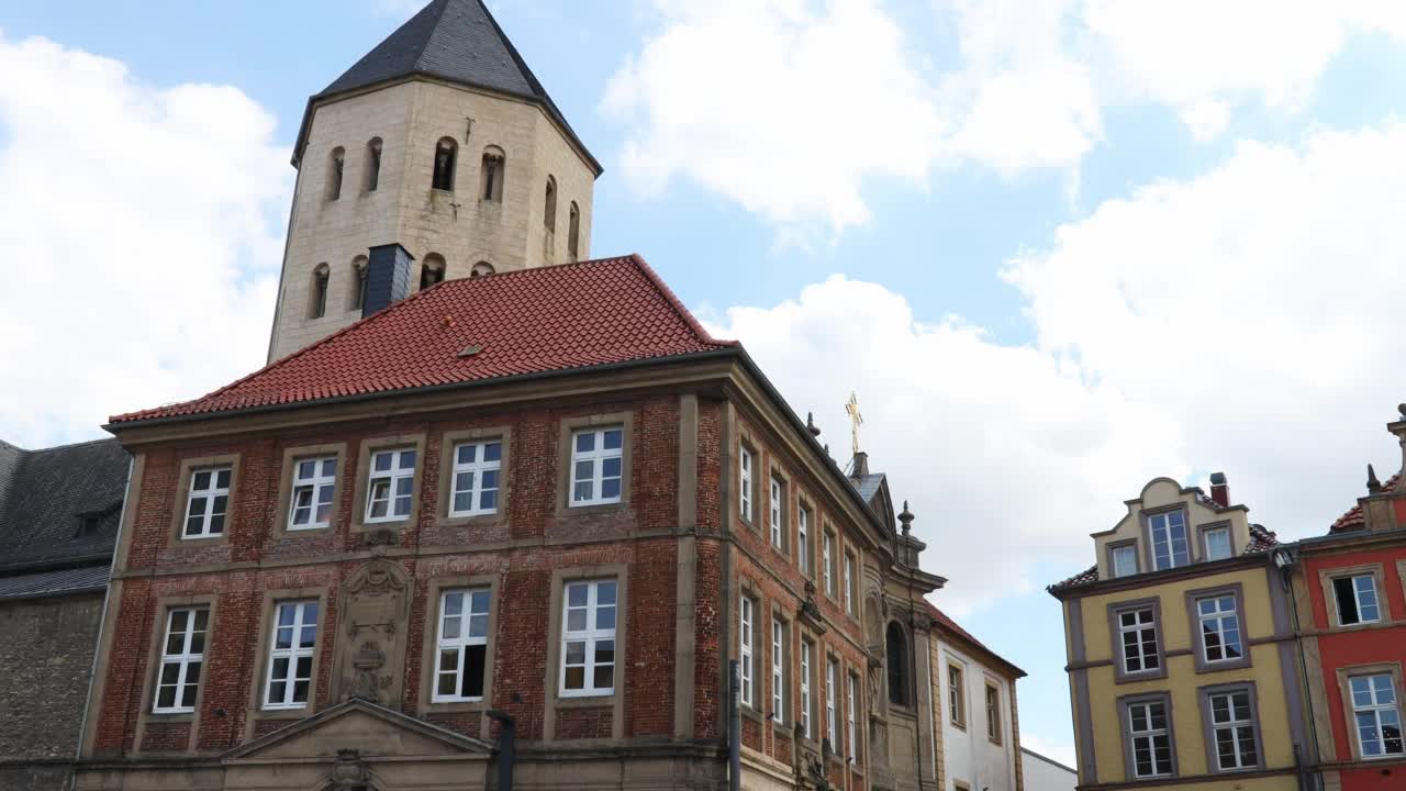 德国历史悠久的paderborn城市4k 30fps视频视频下载