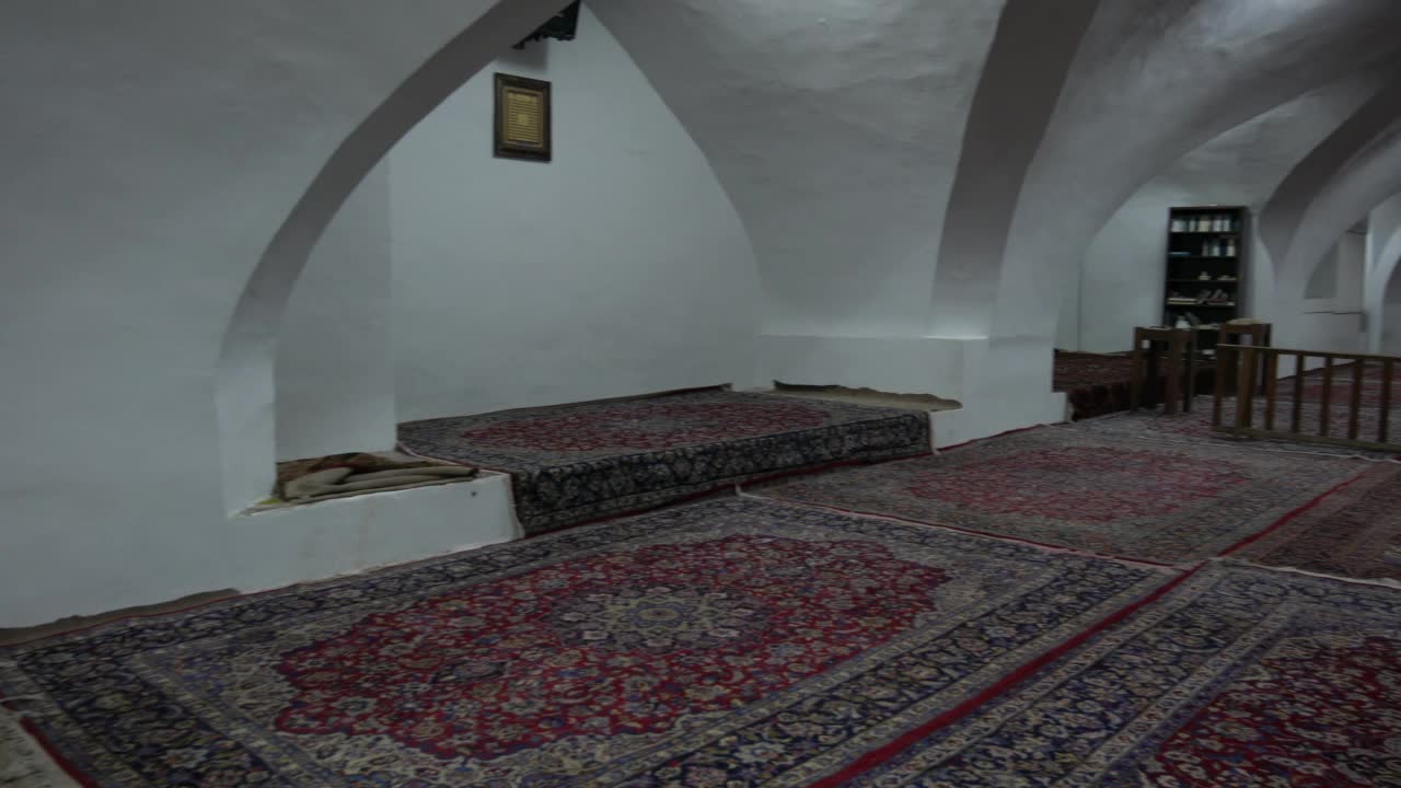伊朗伊斯法罕雅梅清真寺的冬季大厅视频素材
