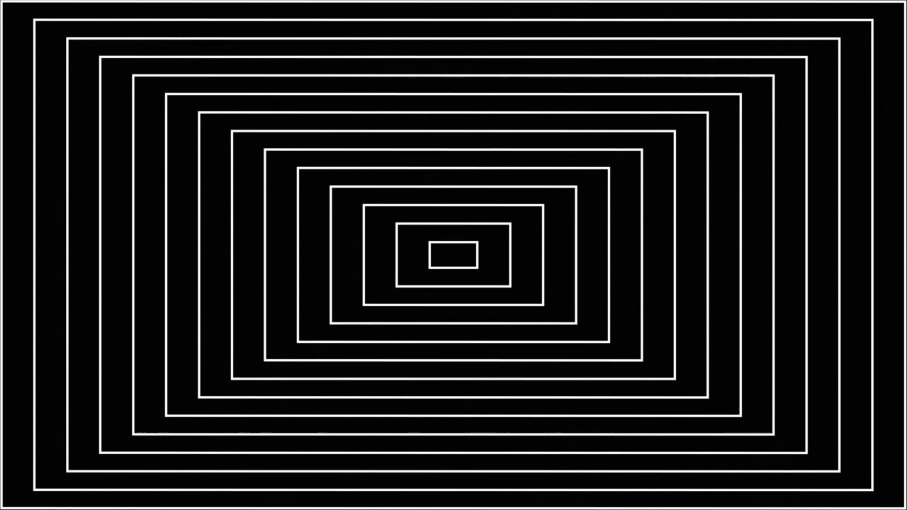 抽象矩形时髦的黑白动画背景4k视频下载