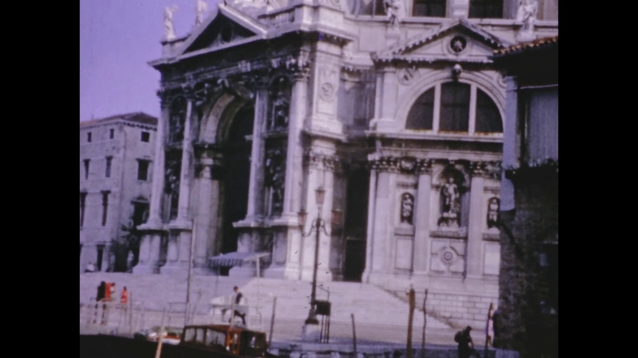 1960年意大利，运河上的威尼斯视频素材