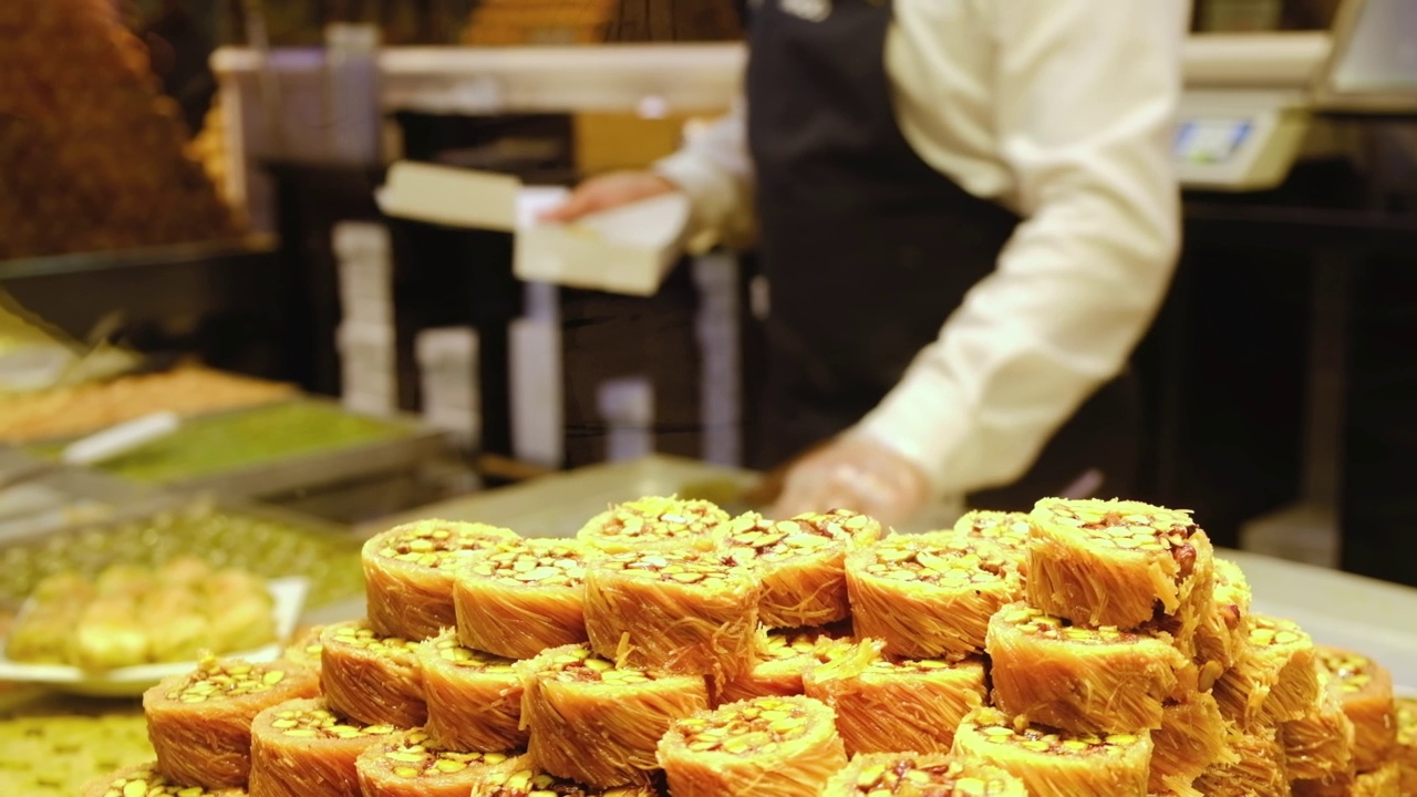 传统土耳其美食店视频素材