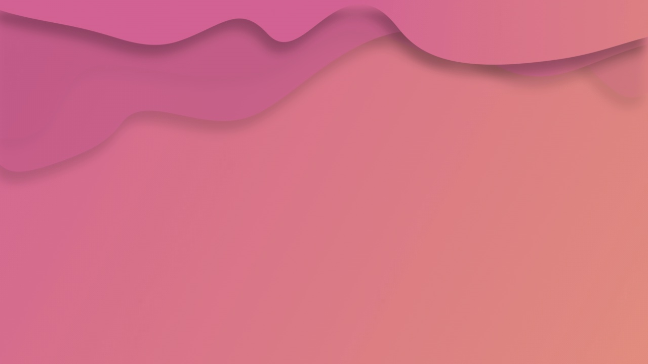 波浪梯度抽象背景在太平洋粉红色和珊瑚桃的顶部，2022年的颜色。4k移动动画概念与流畅的移动和复制空间视频素材