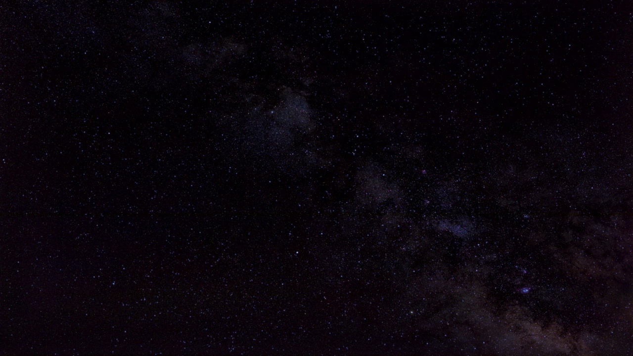 夜空中的银河恒星和星座。视频素材