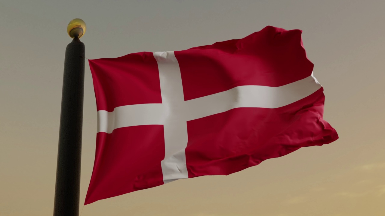 丹麦的国旗视频下载