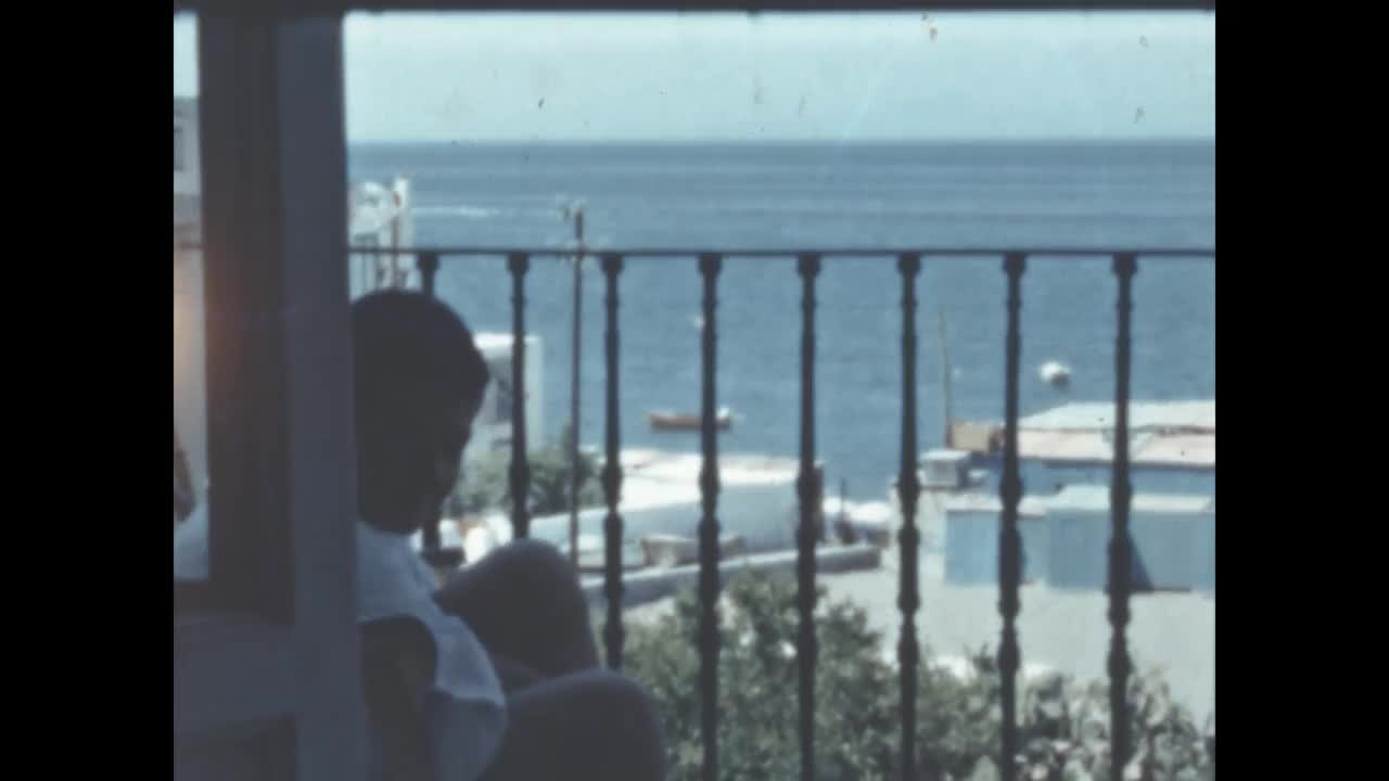 1960年的意大利，利古里亚海岸风光视频素材
